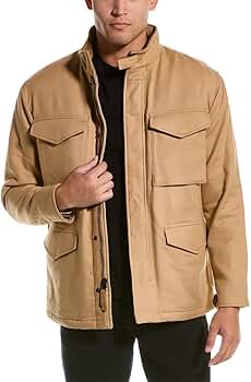 V12 メンズLX FIELD JKT Machine Type Field Apparel Mens Faux Leather BROWN Jacket